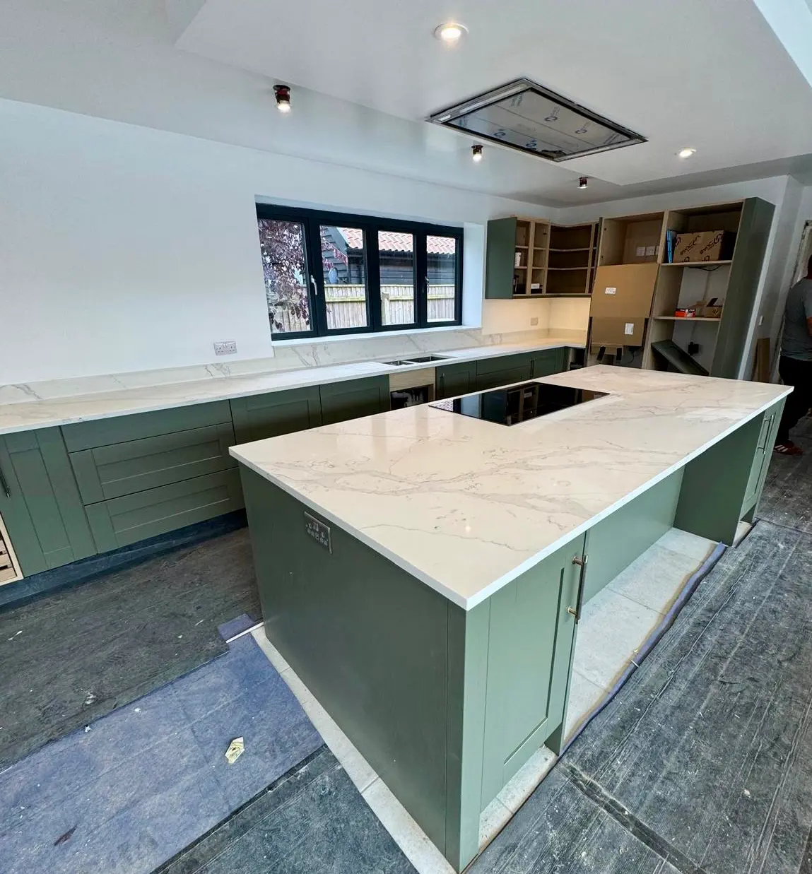 White stone kitchen surfaces in Colchester