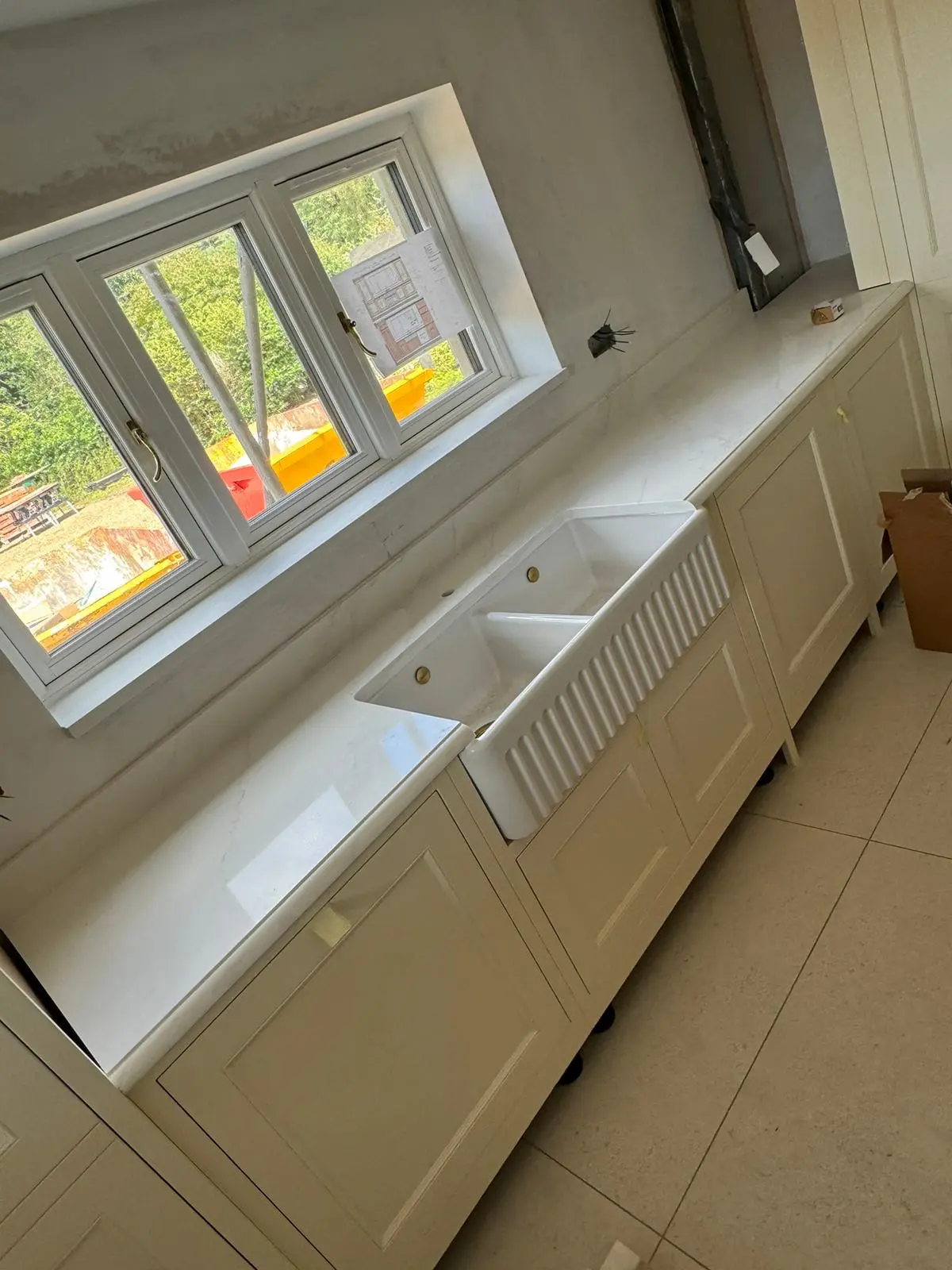 Norwich kitchen worktop with built-in sink